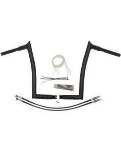FBI Fat Baggers Black 14" EZ Install Pointed Handlebar Package Harley FLTR 15-20
