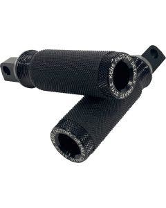 Kens Factory KFP-05 Black Next Level Rear Foot Pegs Harley M8 Softail 18-Up