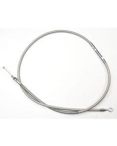 Braided Stainless Clutch Cable Harley Touring + 8 Over Stock FLHT FLHX 08-13 | 667-08SC/8