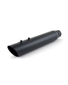D&D Black Boss Fat Cat 2-1 Exhaust Back Cut Harley Touring 09-16 Perforated Wrapped Baffle