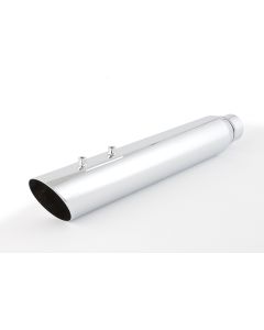 D&D Chrome Boss Fat Cat 2-1 Exhaust Back Cut Harley Touring 09-16 Louvered Wrapped