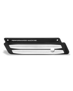 PM Black Contrast Cut Drive Line Saddlebag Latch Covers Harley FLH/FLT | 0200-2003-BM