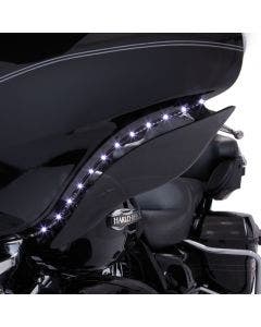 Ciro LED Accent Turn Signals Bat Blades for Harley Batwing Fairing 14-17