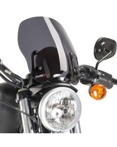Puig 9283F Dark Smoke New Generation Naked Windscreen Harley Sportster XL 04-17