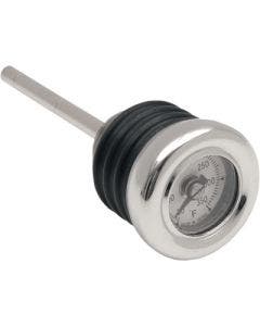 Drag Specialties Analog Oil Plug Temperature Gauge Harley Softail FLST FXST 00-17