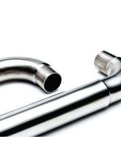 British Customs BC902-054-BR Brushed Turnout Performance Pipes 17-23 Bobber & SpeedMaster