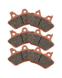 EBC FA400V x3 Semi Sintered Front/Rear Brake V Pads Harley Big Twin 00-07 44082-00 Repl.