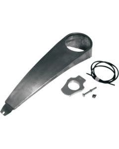 Klock Werks KW05-02-0100 Raw Dash with Ignition Relocation Kit Harley Softail 00-17