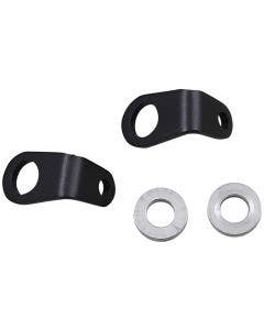 Custom Dynamics Black Micro Bullet LED Turn Signal L-Bracket Mount Harley