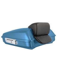 Hogworkz Billiard Teal Razor Tour Pack Slim Backrest Chrome Hardware for Harley FLH '97-'24