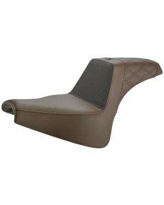 Saddlemen Brown Unknown Gripper Step Up 2-Up Gel Seat Harley Softail FXFB 18-Up