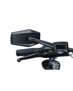 Kuryakyn 5919 Black Hex Right/Left Mirrors Multi-Fit Direct Harley Repalcement