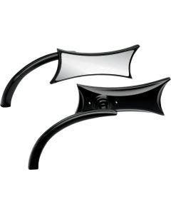 Arlen Ness Micro Black Four Point Left & Right Side Set Mirror Harley or Metric Pair