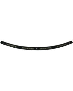 Custom Dynamics Black Amber White LED Dynamics Windshield Trim Harley FLH 96-05  | WT-05-B