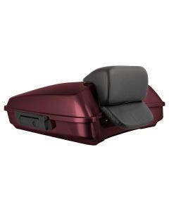 Hogworkz Black Forest Razor Tour Pack Slim Backrest Black Hardware for Harley® FLH '97-'24