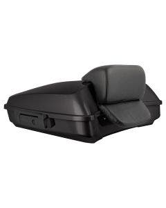 Hogworkz Black Jack Metallic Razor Tour Pack Slim Backrest Black Hardware for Harley® FLH '97-'24