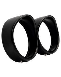 Hogworkz 4.5" Auxiliary Light / Passing Lamp Visor Trim Rings for Harley