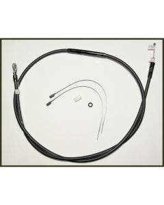 Magnum Black Pearl Braided 72" Plus + 10 Clutch Cable for Harley FLH 2007