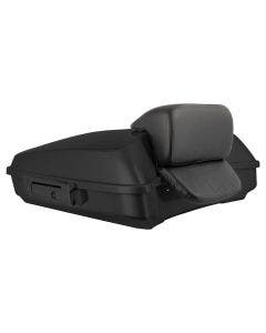 Hogworkz Black Pearl Razor Tour Pack Slim Backrest Black Hardware for Harley® FLH '97-'24