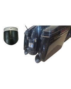 Tab Performance 50 Cal Slip-Ons Black Slash Cut Zombie Baffles Harley Touring 95-16