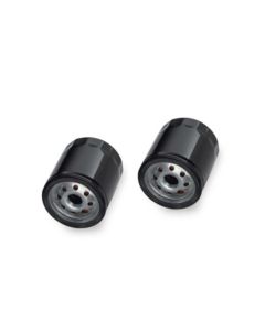 Motor Factory 22-251 Set of Two Black Oil Filters Harley T/C 99-16 Repl. 63731-99