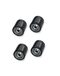 Motor Factory 22-251 Set of Four Black Oil Filters Harley T/C 99-16 Repl. 63731-99