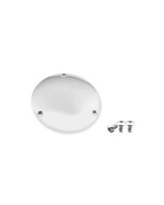 Biker's Choice Chrome Smooth 3 Hole Domed Derby Cover w/ Screws Harley Big Twin