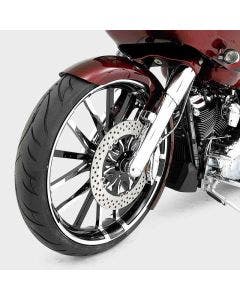HHI Hawg Halters Bomber Chrome 49mm Single Disc NON ABS Lower Fork Legs Harley 14-up 