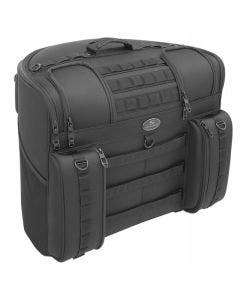Saddlemen EX00033A BR4100 Black Tactical Back Seat Hard Luggage Bag 1200D