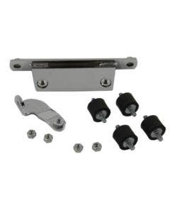 Chrome Softail Style 6" Round Oil Tank Mount Kit 84-99 Harley FLST FXST 62707-84