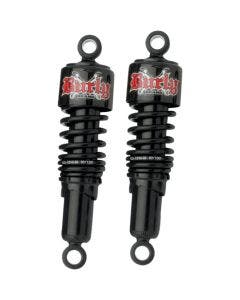 Burly Brand Black Slammer Rear Suspension Shocks 10.5 Harley Dyna 91-16 | B28-1202B