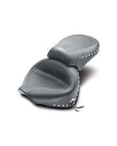 Mustang 75910 Black Two Piece Studded Seat 00-11 Yamaha VStar XVS1100
