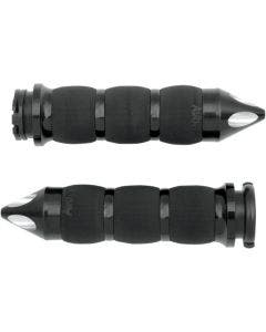 Avon Grips Black Anodized Spike Air Cushioned Grips for Harley Cable Throttle