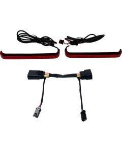 Custom Dynamics Low-Profile LED W/Red Turn Signal Saddlebag Lights 4 Harley 