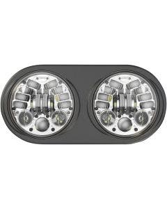 Custom Dynamics ProBeam Chrome Adaptive 2 LED Headlamp Harley FLTR 98-13