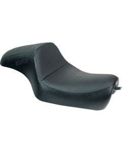 Slyfox Smooth Vinyl W/ Slip Stop & Logo Seat 4 Harley 04-22 XL