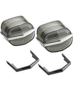 Ciro Plug-N-Play Tailights W/Chrome & Black for Harley 2009-2023 Tri Glide Models
