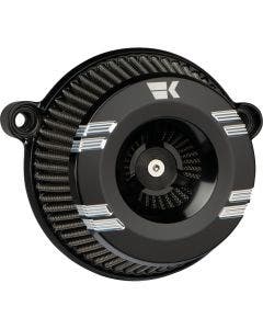 Khrome Werks Black Klassic Instigator Air Cleaner for Harley Milwaukee 8 M8