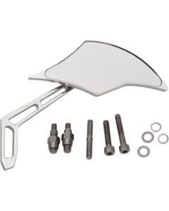Pro One 102301 Chrome Weekend Warrior Billet Aluminum Right Flame Mirror Harley