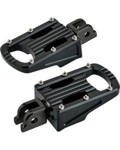 Biltwell 7005-203-03 Punisher Footpeg Rider Black Harley M8 Softail 18-20