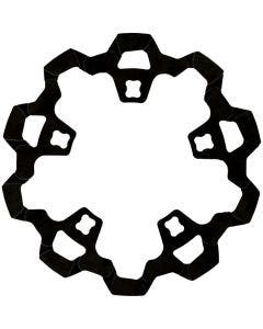 Lyndall Black 11.8" Prodigy/Enforcer Front Rotor With Gas Slots 4 Harley 14-22 FL