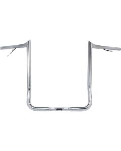 Bagger Nation 1-1/4" Chrome 14" Pre-Wired Monkey Bagger Handlebars for Harley
