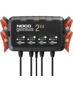  NOCO Genius 4 Bank 2X4 Charger Mantainer for 6 or 12 Volt Lead or Acid Battery