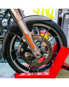 Paul Yaffe Bagger Nation Raw 21" Steel Cafe Fender Harley Touring FLH/T 14-21