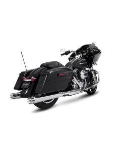 Rinehart Moto Series Slip-Ons 3.5 Slip On Muffler Chrome / Chrome Castle End Cap