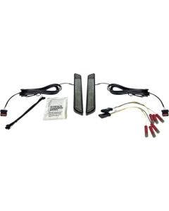 Custom Dynamics LED Front Fork Lightz Smoke Lens Black Universal 12V