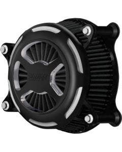 Vance & Hines 42345 Black Contrast VO2 X Billet Air Intake Harley Milwaukee 8 M8