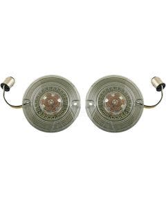 PROBEAM® Dynamic Ringz Flat Front Turn Signals Amber White LED Smoked Lens
