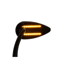 Custom Dynamics Black LED Plug & Play Run & Turn Signal Motorcycle Mirrors