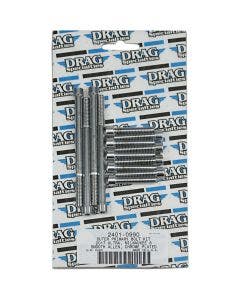 Drag Specialties Chrome Outer Primary Bolt Kit Smooth Allen Head 17-19 Harley M8